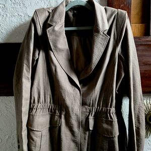 Donna Karan Taupe Blazer